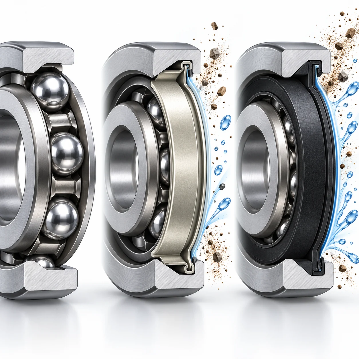 تفاوت 2Z، 2RS، 2RSH و 2RSL در بلبرینگ SKF
