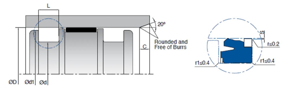 سطح مقطع پکینگ پیستون Kastas K40
